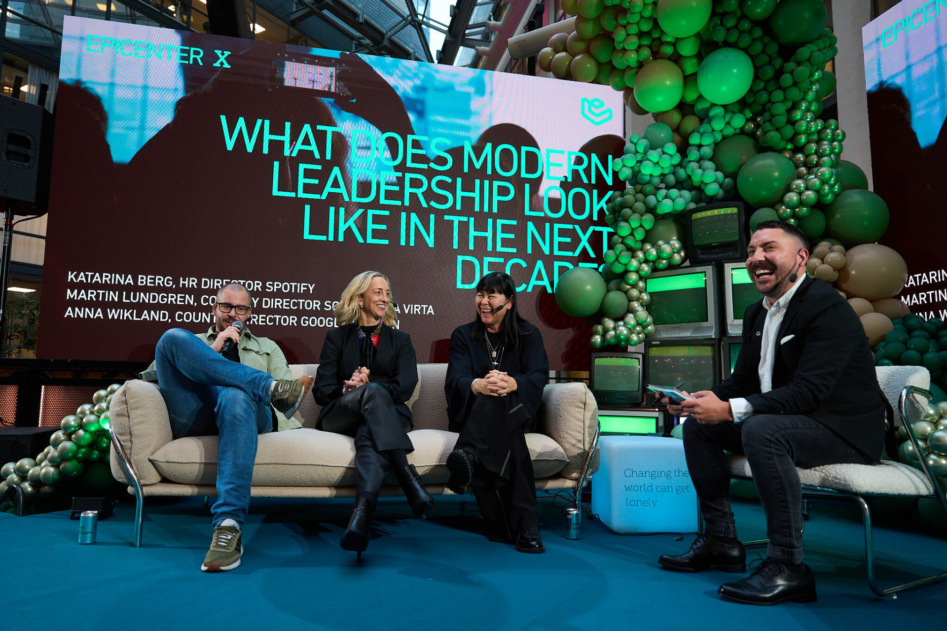 Epicenter masterclass panel on stage
